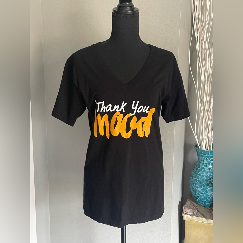 Thank You Mood Black TShirt American Apparel Hostpick
